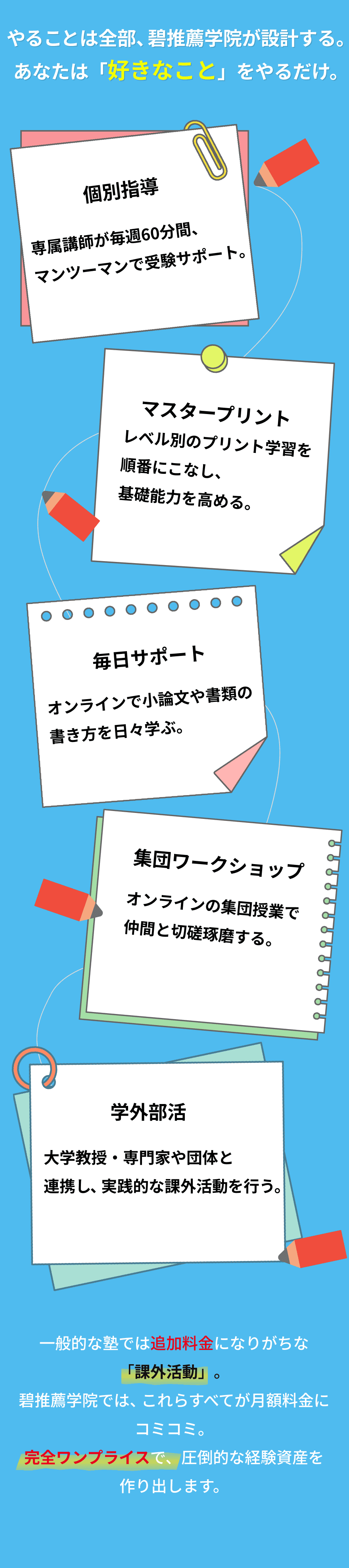 好きなことをやるだけ